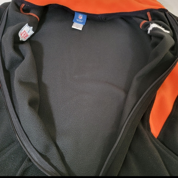 Mens size Large 2011 Reebok NFL Cincinnati Bengals Full Zip Fleece Jacket - Picture 7 of 9